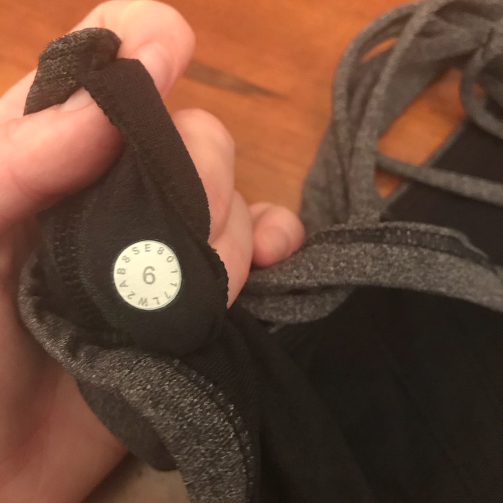 Free to be zen bra - size 6 - gray